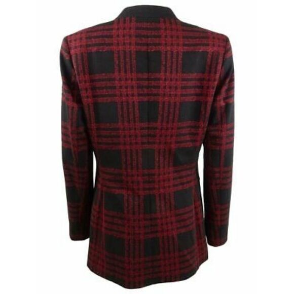 Kasper - 8 -Women's Plaid Notched Collar Blazer - Picture 2 of 5